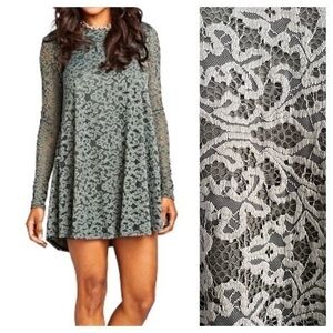 Show Me Your Mumu Rosemary Green Lace Tyler Tunic Dress